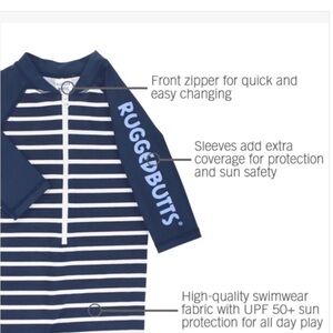 Rugged Butts Rash Guard swimsuit  size 18-24months